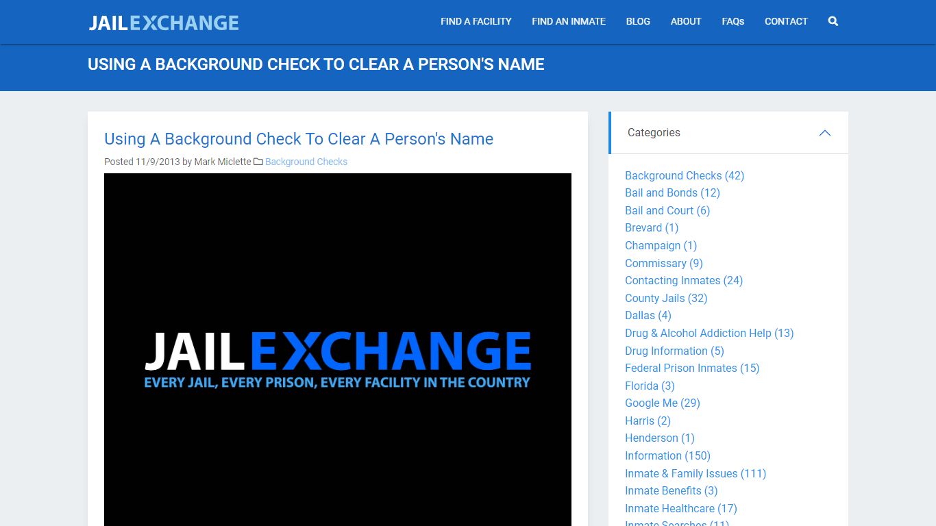 Using A Background Check To Clear A Person's Name